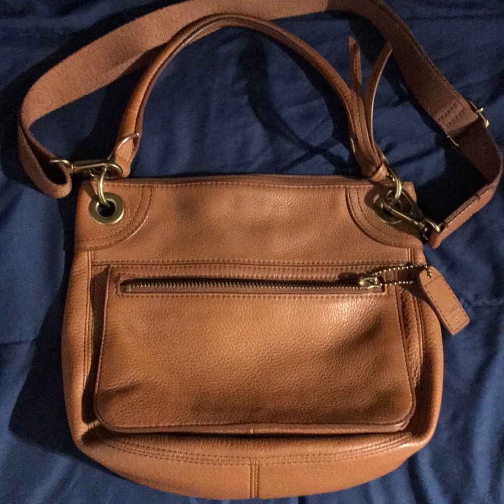 Fossil leather purse. Needs to go, no more space.